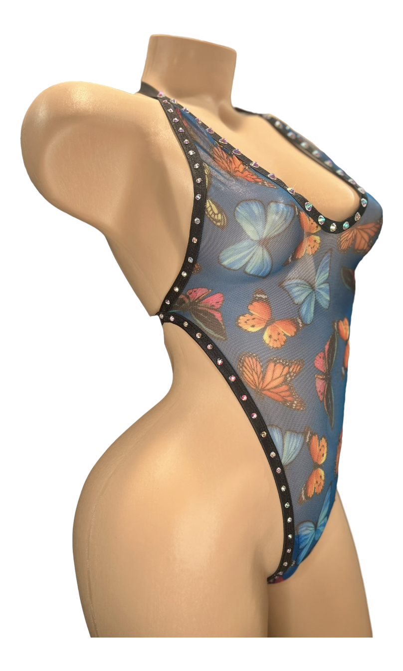 Butterfly Mesh Bodysuit