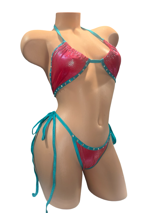 Large Side Tie Thong Bikini