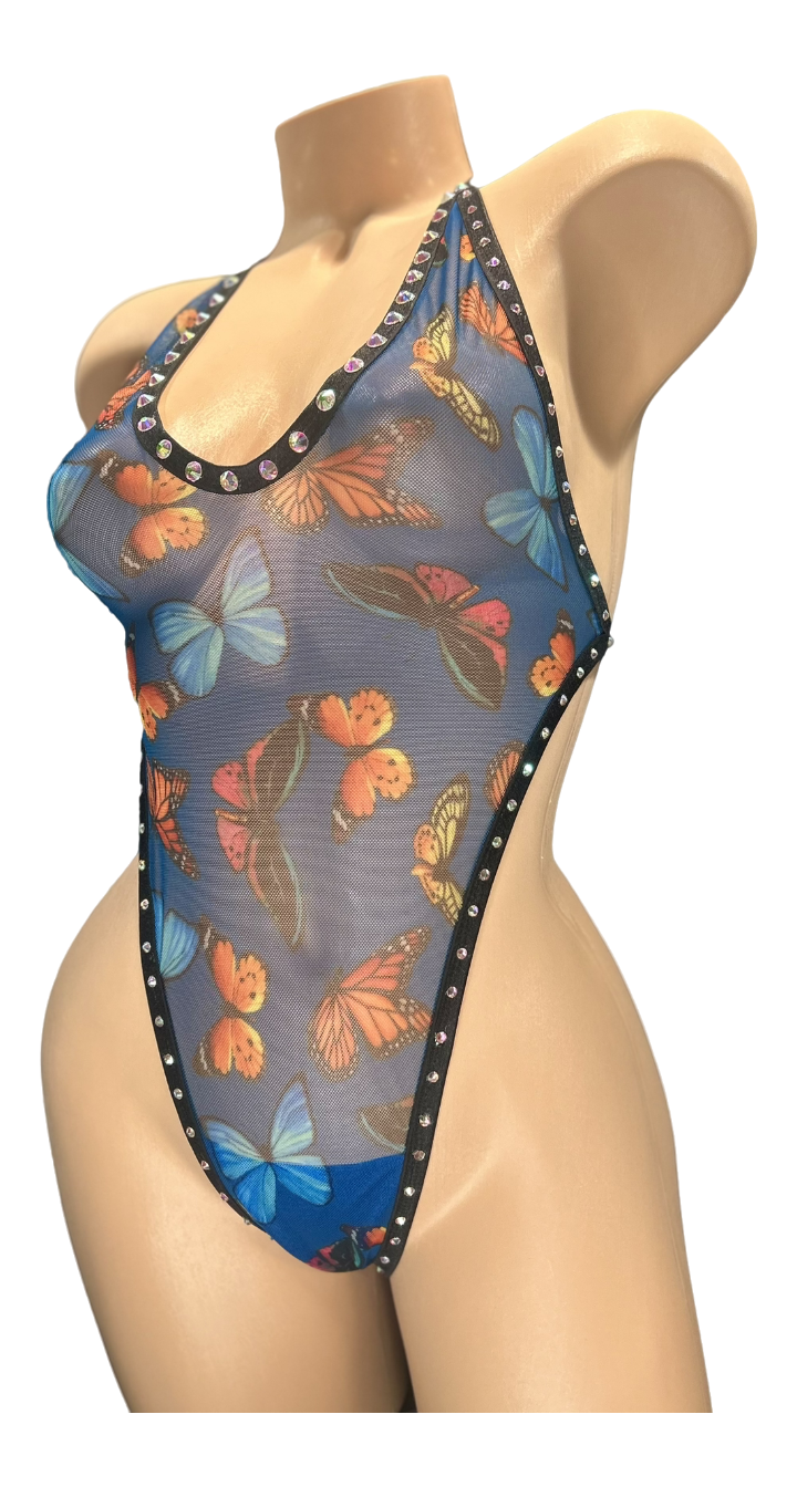 Butterfly Mesh Bodysuit